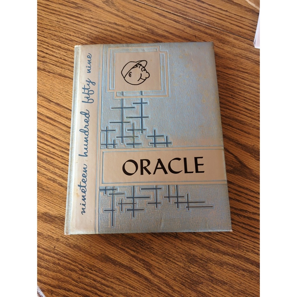 Oracle Gloversville New York High School 1959 Yearbook Vintage NY Annual